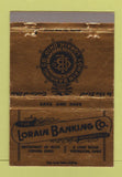 Matchbook Cover - Lorain Baking OH Vermilion  40 Strike