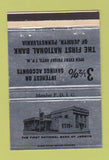 Matchbook Cover - First National Bank Jermyn PA 40 Strike