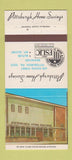 Matchbook Cover - Pittsburgh Home Savings Bank PA 30 Strike