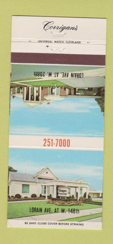 Matchbook Cover - Corrigan's Funeral Home Cleveland OH 30 Strike