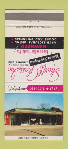 Matchbook Cover - Sharff Glass Canton OH 30 Strike