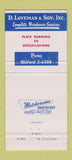 Matchbook Cover - D Loveman Steel Products Bedford Heights OH 30 Strike