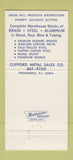 Matchbook Cover - Clifford Metal Sales Providence RI #2 30 Strike