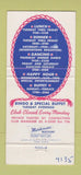 Matchbook Cover - Naval Medical Center Bethesda MD 30 Strike