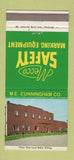 Matchbook Cover - Mecca Safety Marking ME Cunningham Ingomar PA 30 Strike