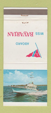 Matchbook Cover - Miss Bavarian Boat  30 Strike