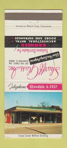Matchbook Cover - Sharff Glass Canton OH 30 Strike
