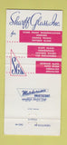 Matchbook Cover - Sharff Glass Canton OH 30 Strike