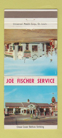 Matchbook Cover - Fischer oil gas Sinclair University City MO Clayton 30 Strike