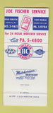 Matchbook Cover - Fischer oil gas Sinclair University City MO Clayton 30 Strike