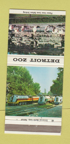 Matchbook Cover - Detroit Zoo MI polar bears 30 Strike