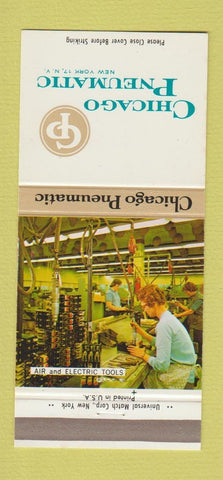 Matchbook Cover - Chicago Pneumatic New York City 30 Strike