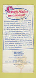 Matchbook Cover - North Pole Santa's Workshop NY 30 Strike
