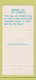 Matchbook Cover - Pan Am American Airlines USA Golden Gate Bridge 30 Strike