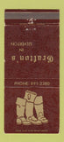 Matchbook Cover - Grafton's Silverton OH WEAR #2 30 Strike