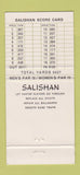 Matchbook Cover - Salishan Golf Club Gleneden Beach OR 30 Strike