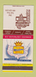 Matchbook Cover - Tapadera Inns Onatrio Lewiston The Dalles OR 30 Strike
