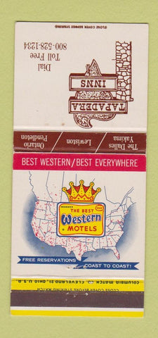 Matchbook Cover - Tapadera Inns Onatrio Lewiston The Dalles OR 30 Strike