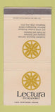 Matchbook Cover - Lecture Inc Bellevue WA 30 Strike