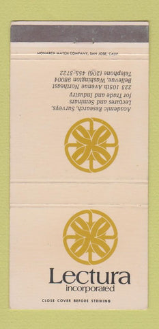 Matchbook Cover - Lecture Inc Bellevue WA 30 Strike