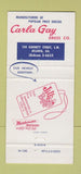 Matchbook Cover - Carla Gay Women's Clothes Atlanta GA WEAR dresses 30 Strike