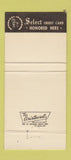 Matchbook Cover - Plaza 5 Restaurant Seattle WA 30 Strike