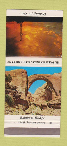 Matchbook Cover - El Paso Natural Gas TX Rainbow Bridge 30 Strike
