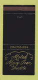 Matchbook Cover - Motel Max Ivor Seattle WA 30 Strike