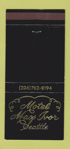 Matchbook Cover - Motel Max Ivor Seattle WA 30 Strike