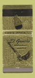 Matchbook Cover - El Gaucho Restaurant Seattle WA 30 Strike