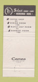 Matchbook Cover - Bud's Restaurant Everett WA WORN 30 Strike