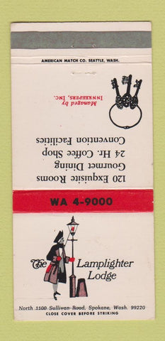 Matchbook Cover - Lamplighter Lodge Spokane WA 30 Strike