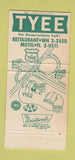 Matchbook Cover - Tyee Motor Inn Olympia WA 30 Strike