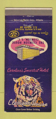 Matchbook Cover - Clemson House Clemson SC WEAR 30 Strike