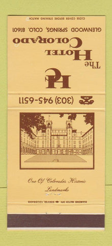 Matchbook Cover - Hotel Colorado Glenwood Springs 30 Strike