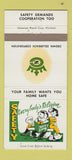 Matchbook Cover - Safety Crown Zellerbrach 30 Strike