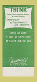 Matchbook Cover - Safety Crown Zellerbrach 30 Strike