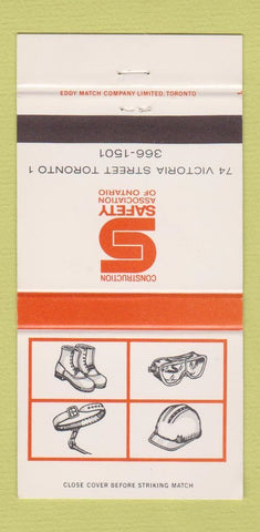 Matchbook Cover - Safety Association Toronto ON 30 Strike
