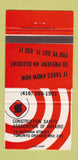 Matchbook Cover - Construction Safety Association Toronto ON 30 Strike