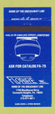 Matchbook Cover - Floaire Greasaway Line Cornwells Heights PA fans 30 Strike