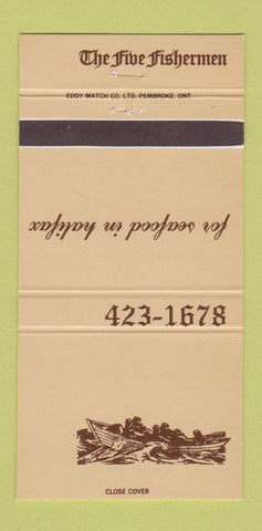 Matchbook Cover - Five Fisherman Restaurant Halifax NS 30 Strike
