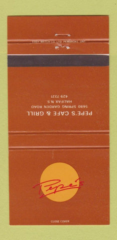 Matchbook Cover - Pepe's Cafe Grill Halifax NS 30 Strike