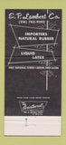 Matchbook Cover - EP Lambert Rubber Latex Akron OH 30 Strike