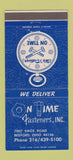 Matchbook Cover - On Time Fasteners Bedford OH 30 Strike