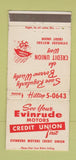 Matchbook Cover - Evinrude Motors Credit Union boat 30 Strike