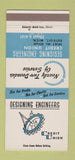 Matchbook Cover - Design Engineers Credit Union Detroit MI 30 Strike