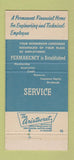 Matchbook Cover - Design Engineers Credit Union Detroit MI 30 Strike