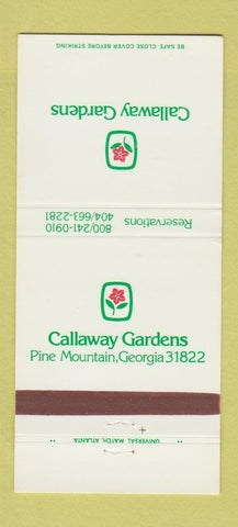 Matchbook Cover - Callaway Gardens Pine Mountain GA 30 Strike
