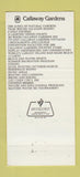 Matchbook Cover - Callaway Gardens Pine Mountain GA 30 Strike