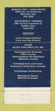 Matchbook Cover - JB Baillargeon Trucking Montreal QC WEAR 30 Strike